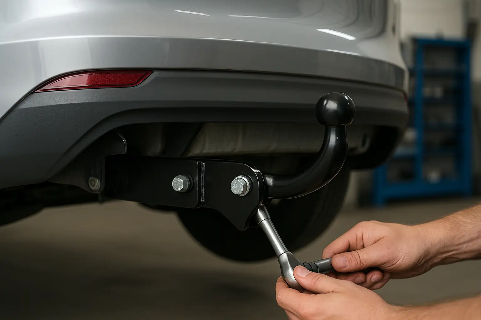 Montage von Anhängerkupplungen