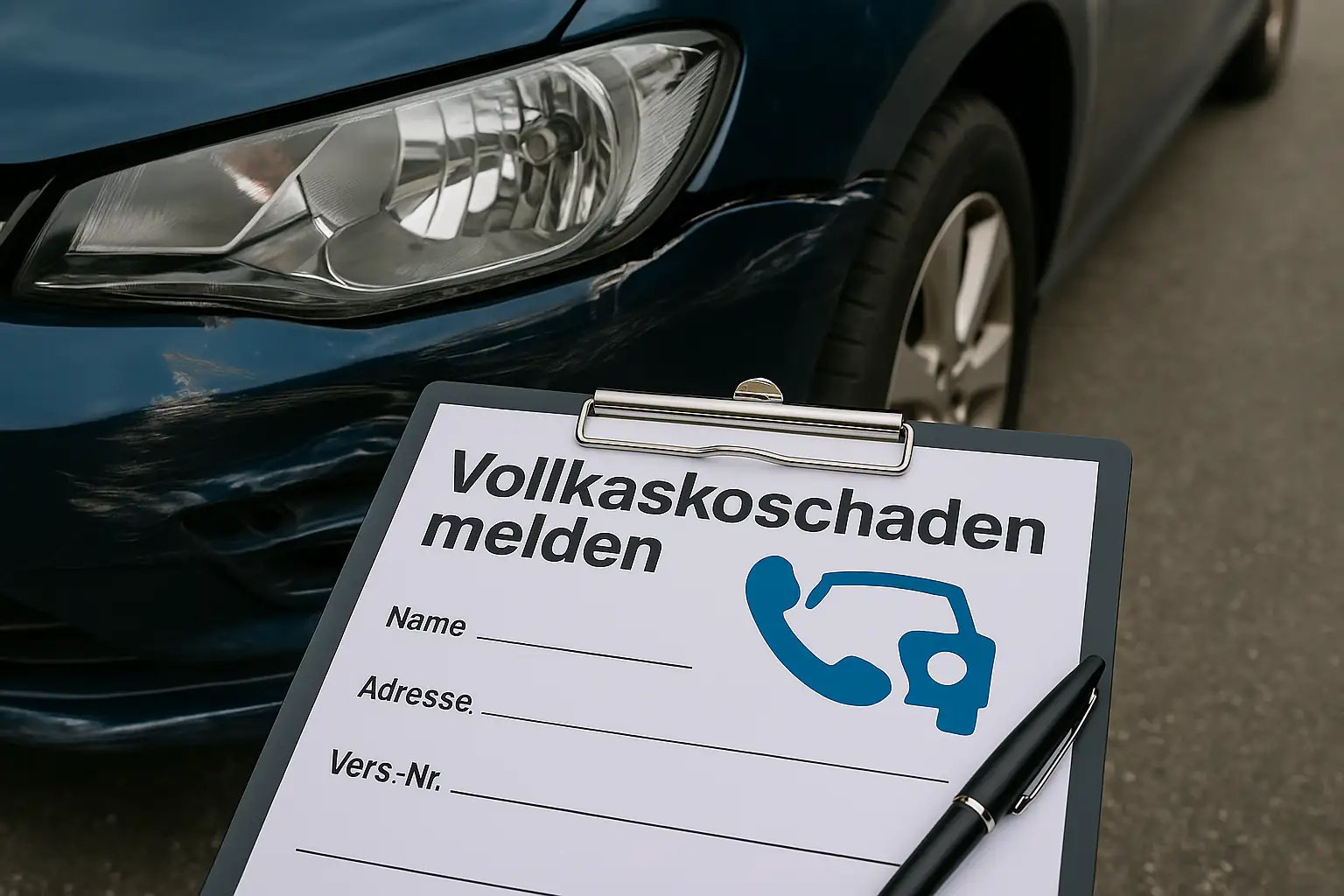 Vollkaskoschaden melden