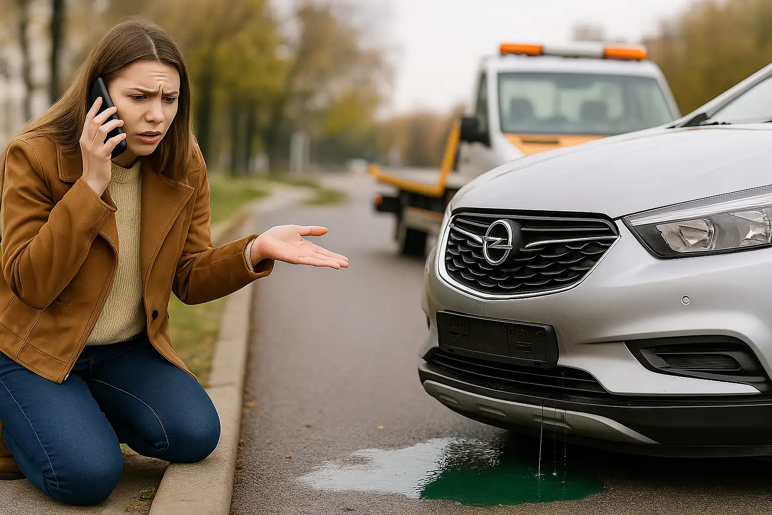 Kühlerschaden durch die Bordsteinkante